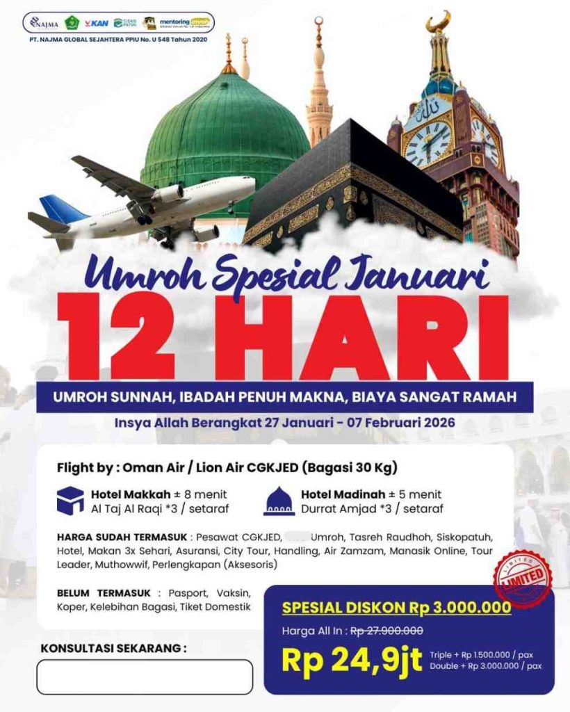 Travel Umroh 12 Hari